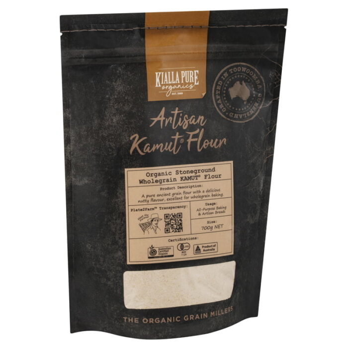 organic stoneground wholegrain kamut flour 700g
