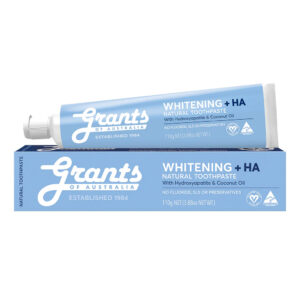 Home 140 Grants Whitening +HA Natural Toothpaste - Fluoride Free - 110g